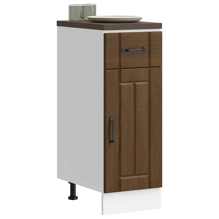 Armoire de cuisine Lucca chêne marron bois ingénierie - 3