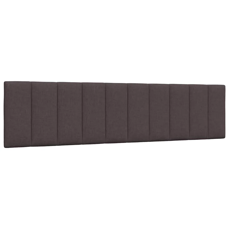 Cadre de lit sans matelas Hanko marron foncé 200x200 cm tissu - 8