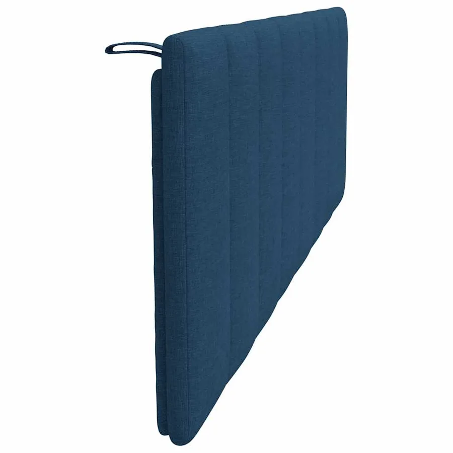 Coussin de tête de lit Hanko bleu 160 cm tissu - 5