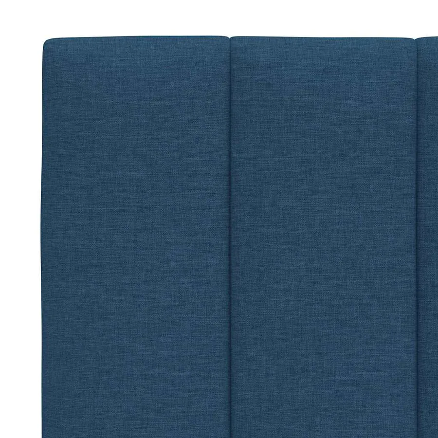 Coussin de tête de lit Hanko bleu 160 cm tissu - 7