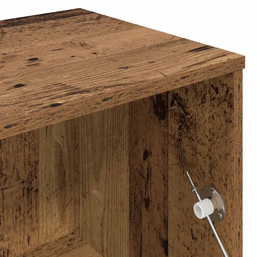 Meuble TV vieux bois 120x34x37 cm bois d'ingénierie - 9