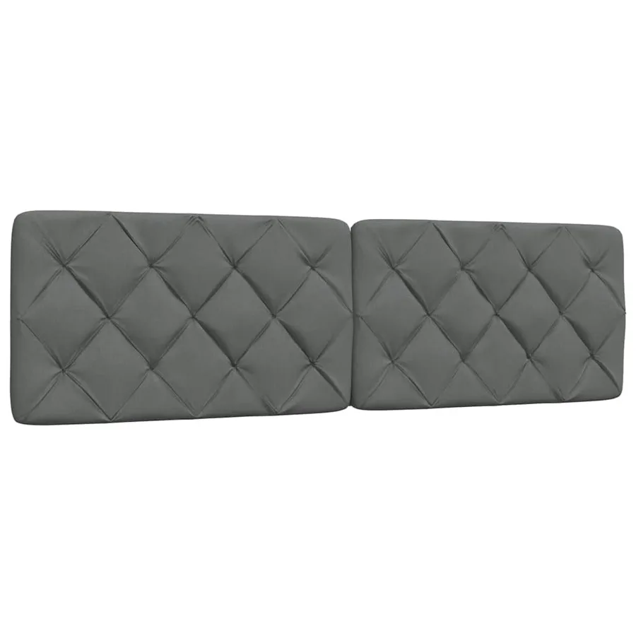 Cadre de lit avec LED sans matelas gris foncé 180x200 cm tissu - 8