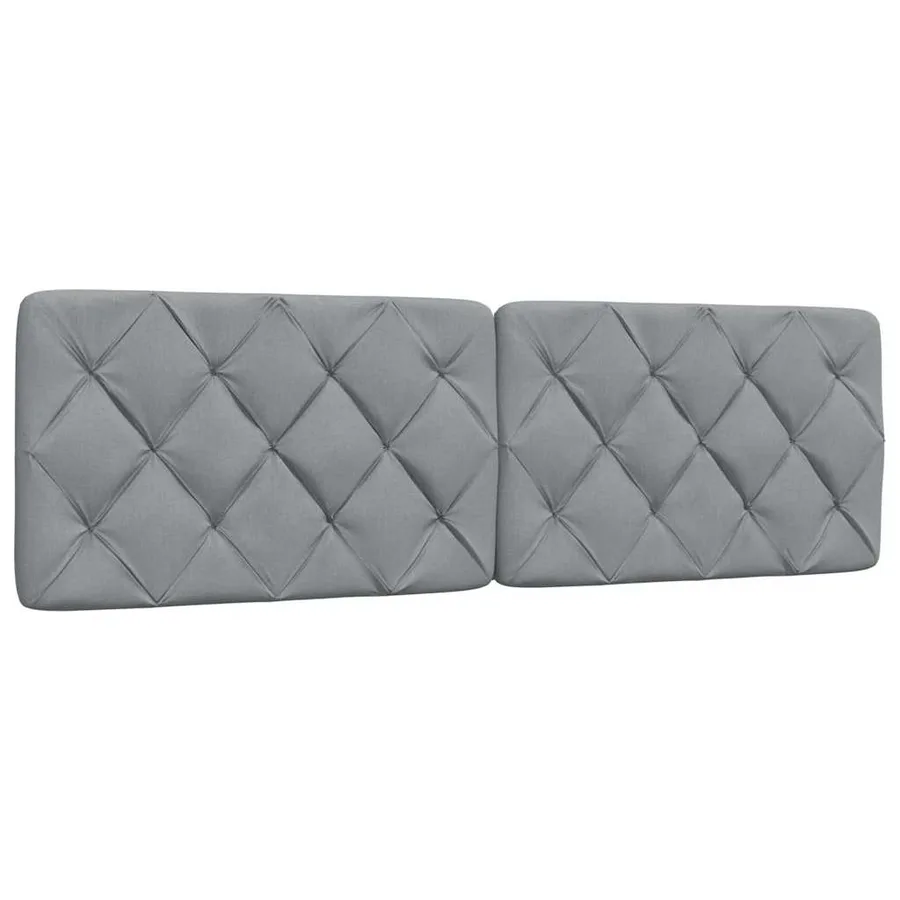 Cadre de lit avec LED sans matelas gris clair 160x200 cm tissu - 8