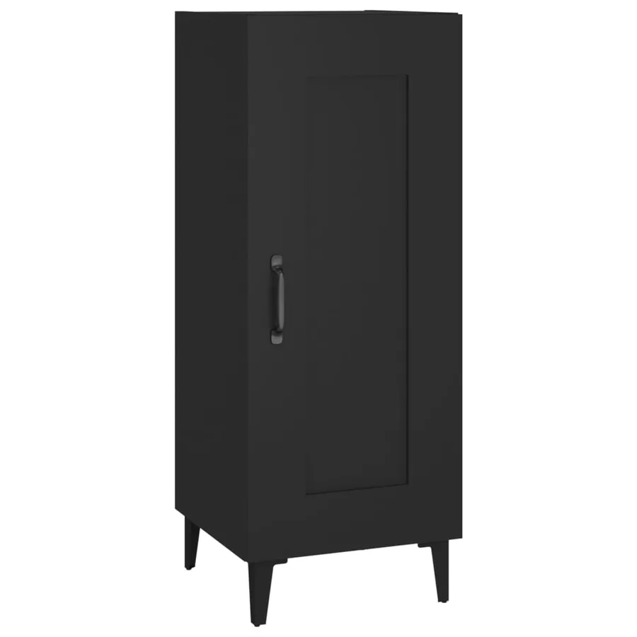 Buffet Noir 34,5x34x90 cm Bois d'ingénierie - 2