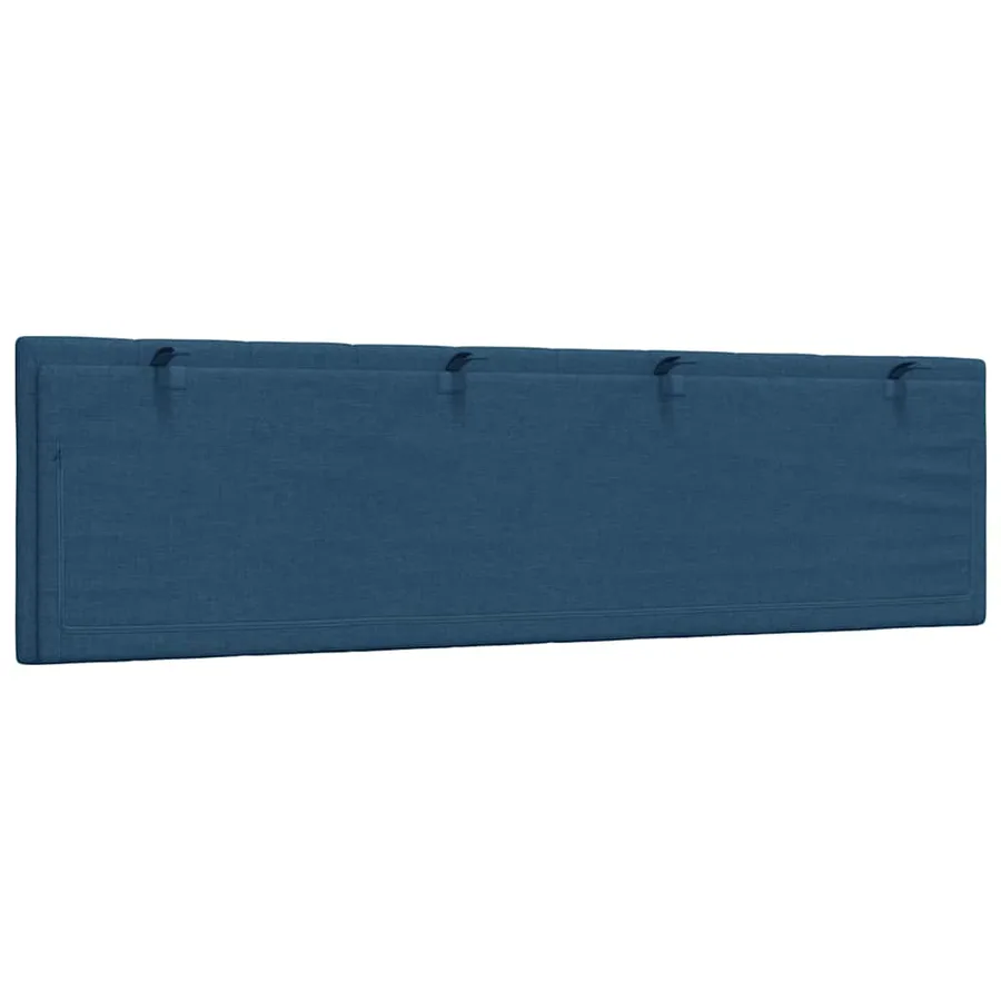 Coussin de tête de lit Hanko bleu 180 cm tissu - 6
