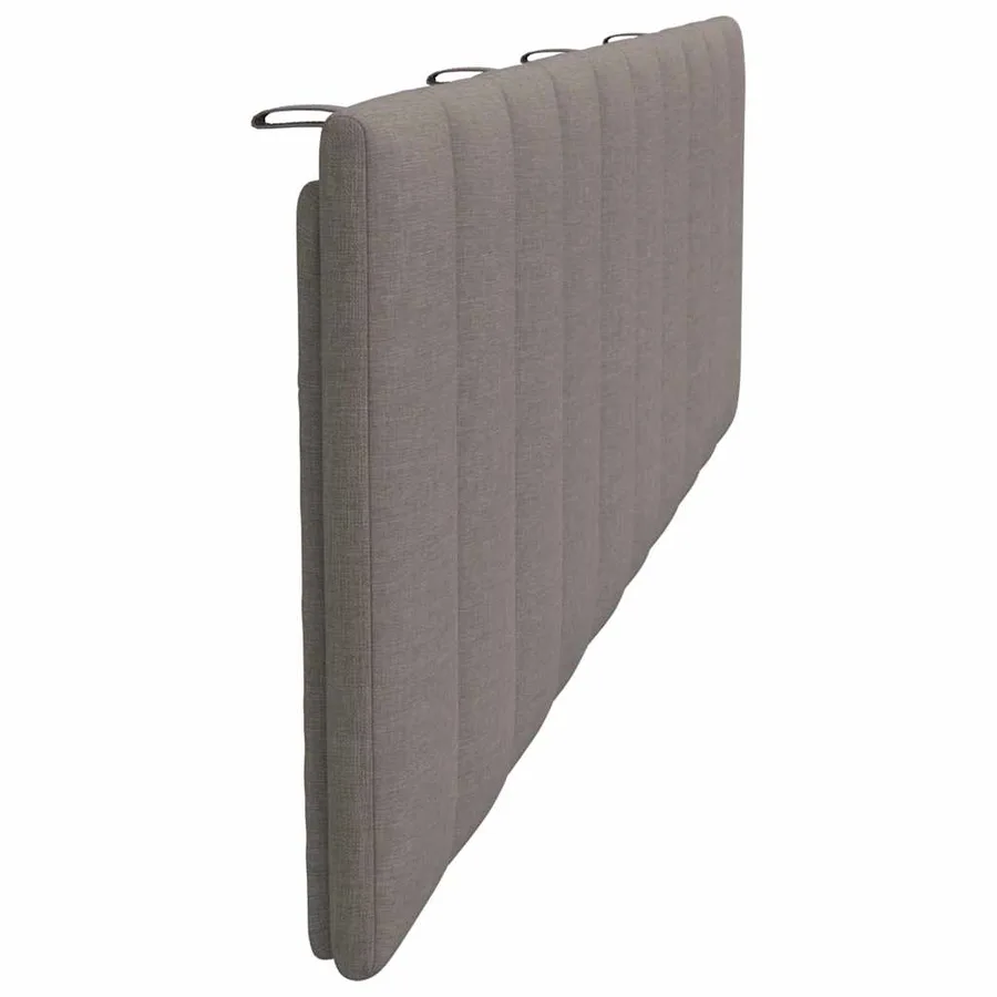 Coussin de tête de lit Hanko taupe 180 cm tissu - 5