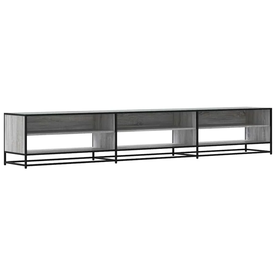 Meuble TV sonoma gris 270x40x46 cm bois d'ingénierie - 2