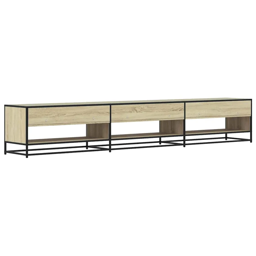 Meuble TV chêne sonoma 270x40x46 cm bois d'ingénierie - 5