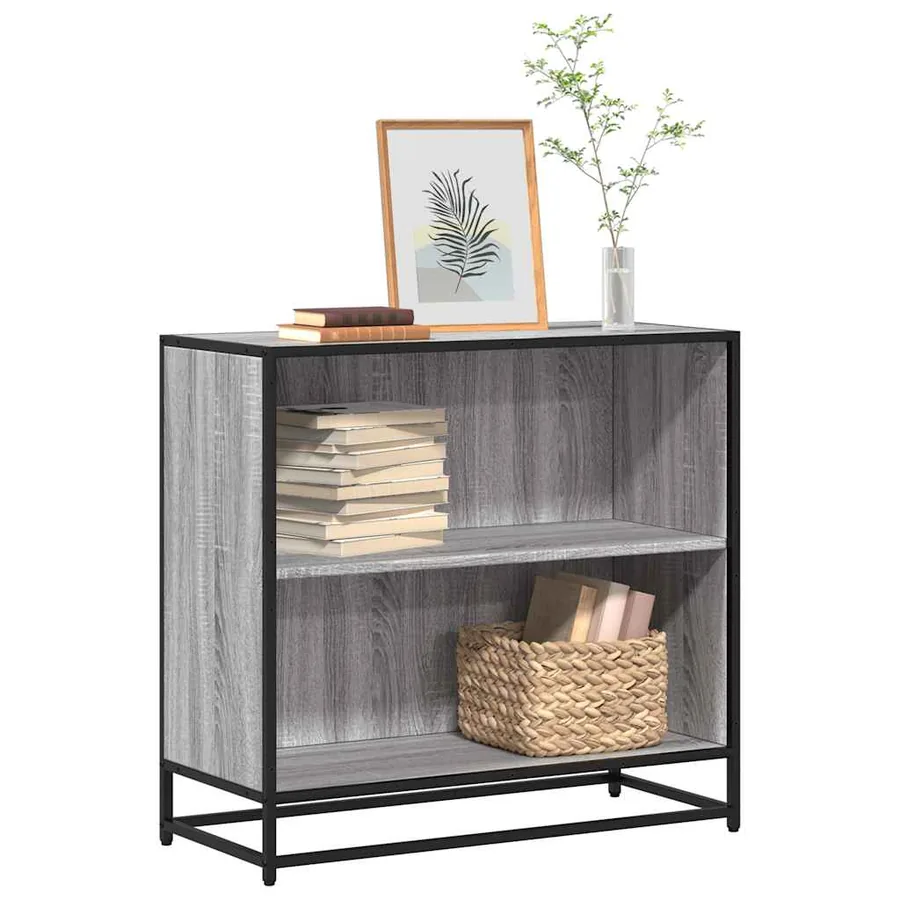 Bibliothèque sonoma gris 80,5x35x76 cm bois d'ingénierie