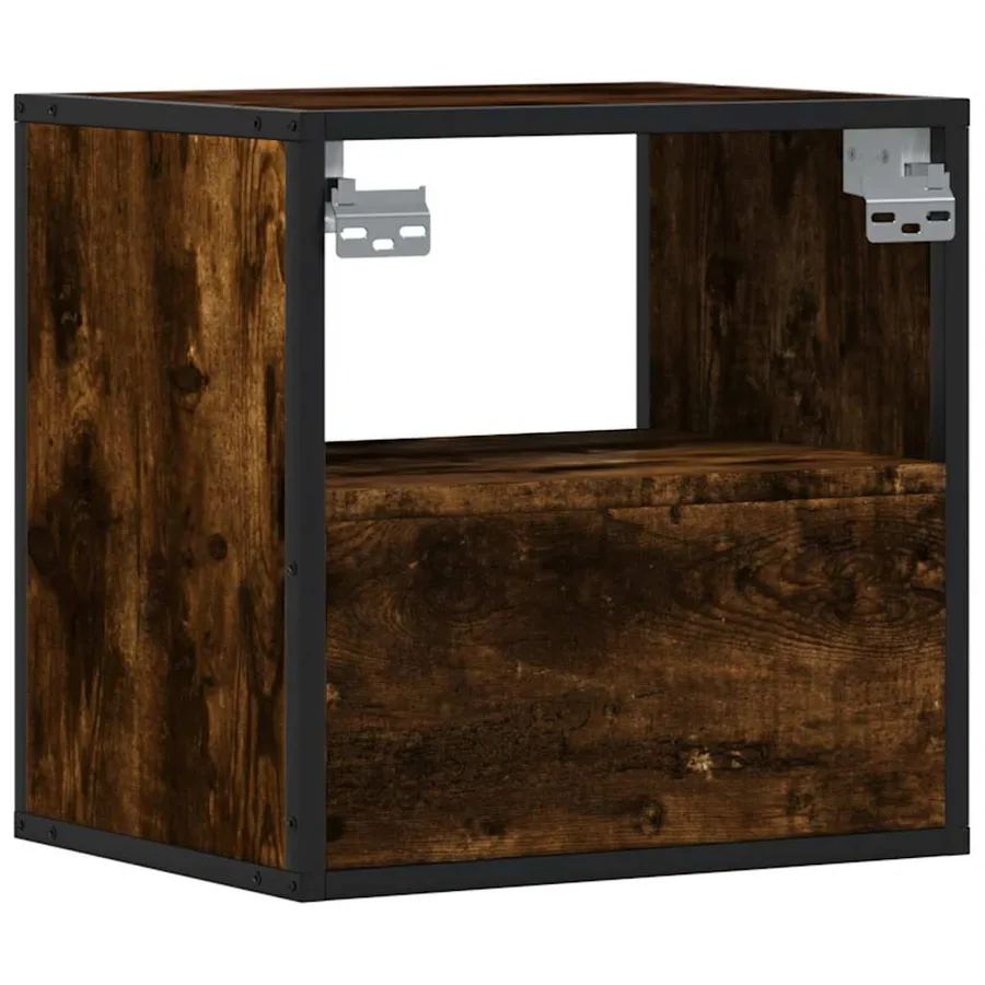 Tables de chevet murales 2 pcs Chêne fumé 40x31x39,5 cm - 8