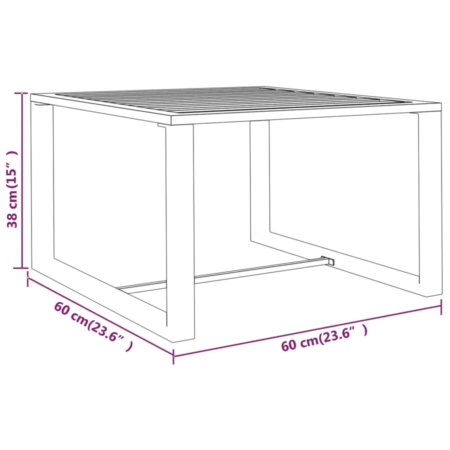 Salon de jardin 5 pcs avec coussins Aluminium Anthracite - 10