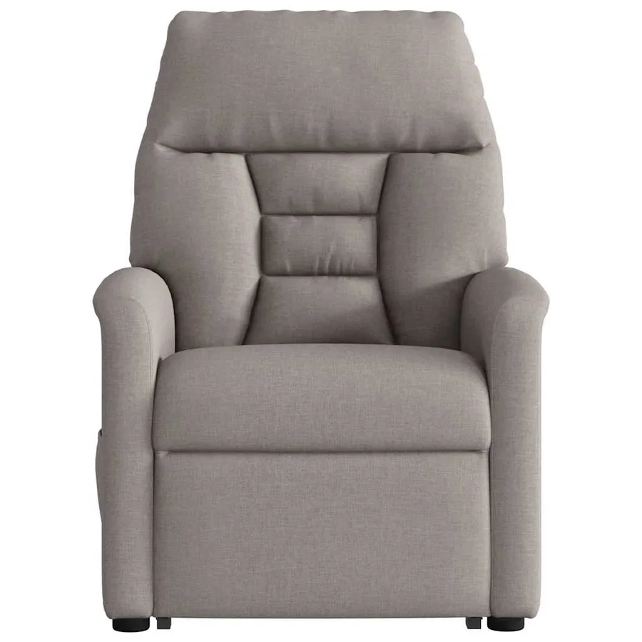 Fauteuil inclinable électrique taupe tissu - 6