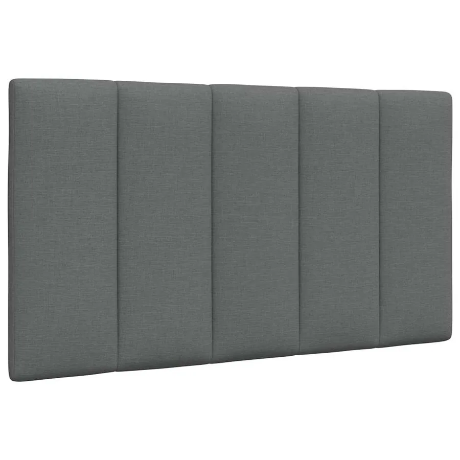 Coussin de tête de lit Hanko gris foncé 90 cm tissu