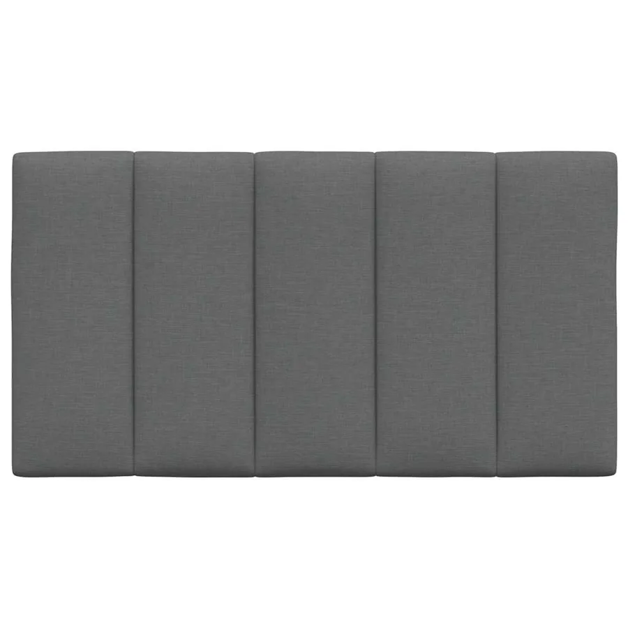 Coussin de tête de lit Hanko gris foncé 80 cm tissu - 4