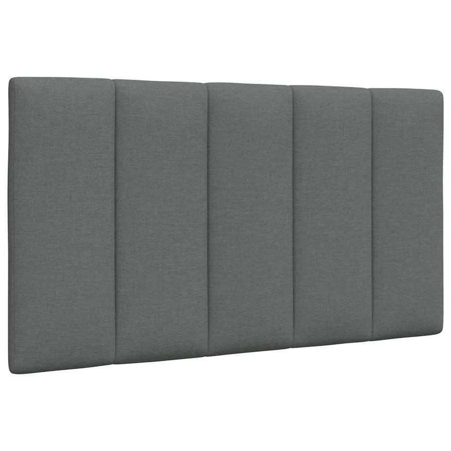 Cadre de lit sans matelas Hanko gris foncé 90x190 cm tissu - 7