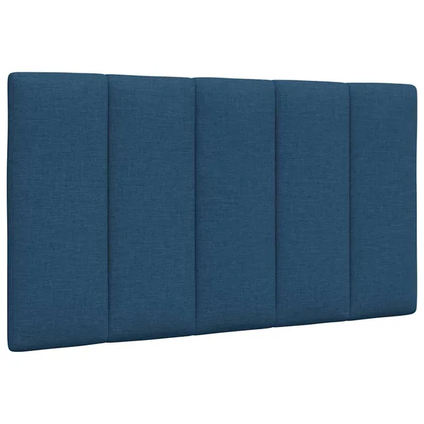 Coussin de tête de lit Hanko bleu 80 cm tissu