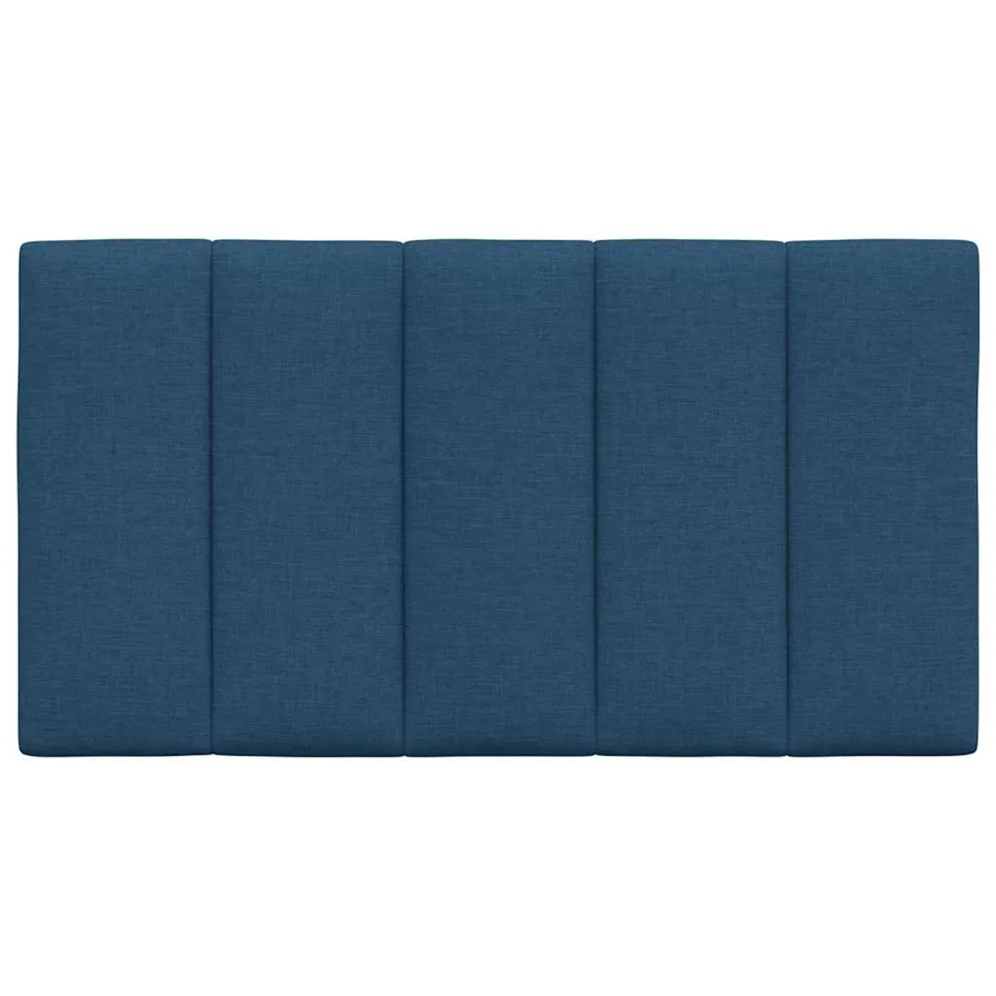 Coussin de tête de lit Hanko bleu 80 cm tissu - 4
