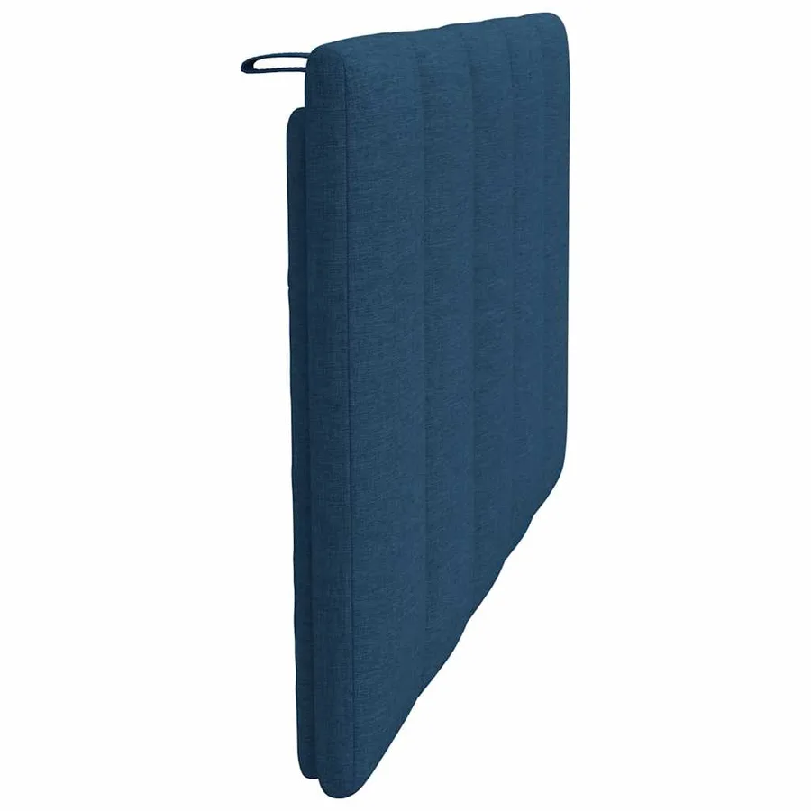 Coussin de tête de lit Hanko bleu 80 cm tissu - 5