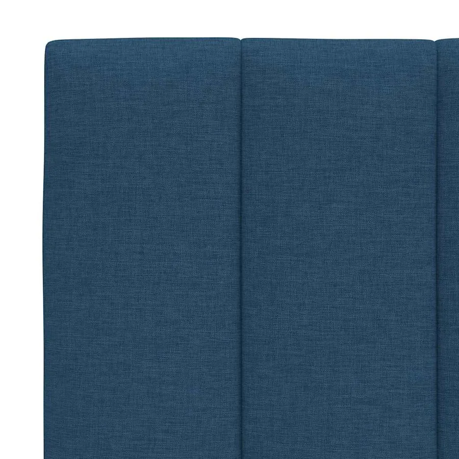 Coussin de tête de lit Hanko bleu 80 cm tissu - 7