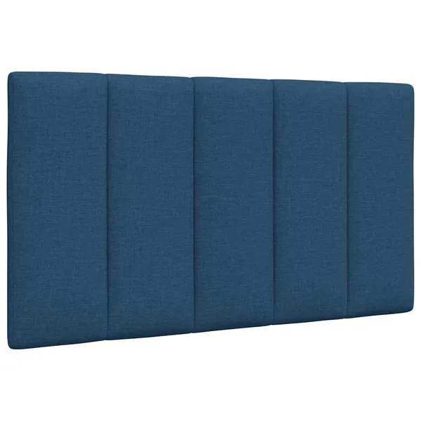 Coussin de tête de lit Hanko bleu 90 cm tissu