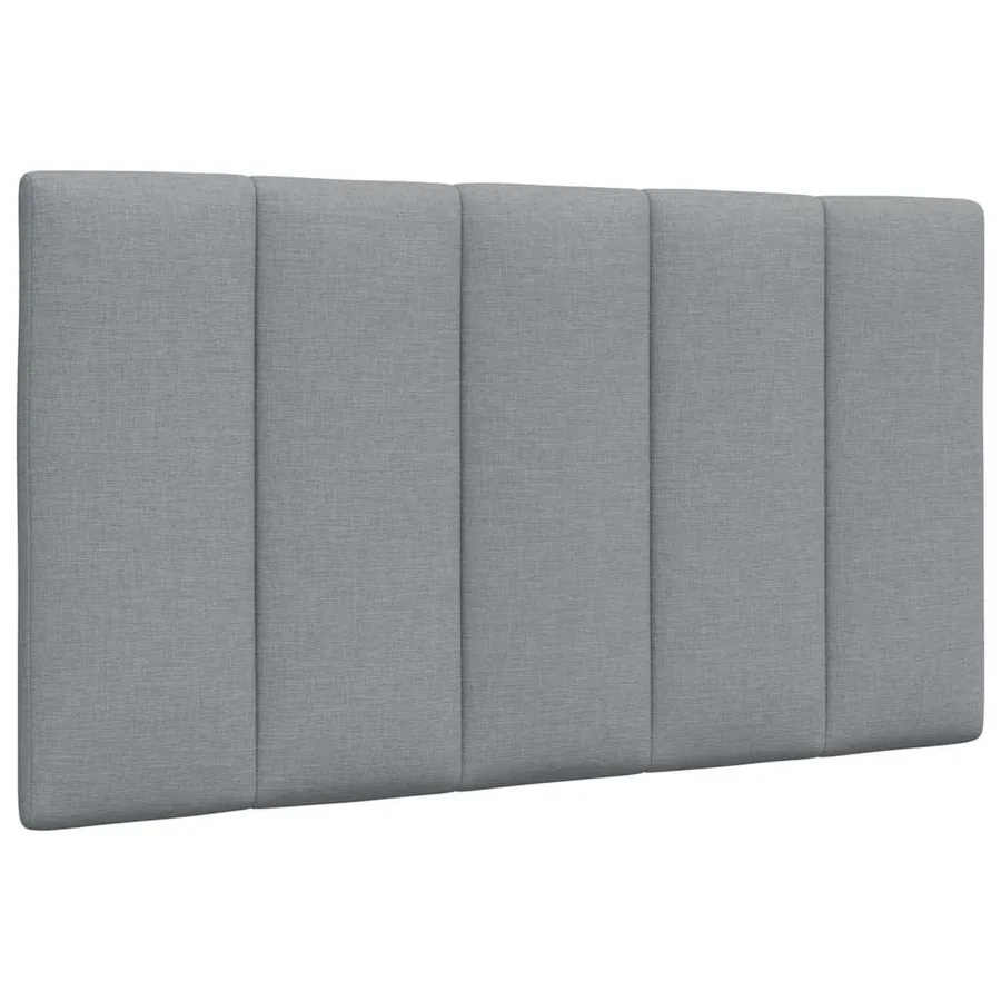 Cadre de lit sans matelas Hanko gris clair 90x190 cm tissu - 10