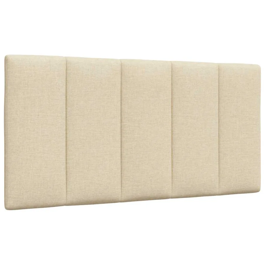 Cadre de lit sans matelas Hanko crème 100x200 cm tissu - 10