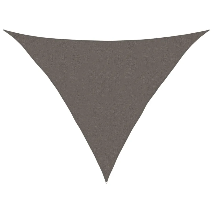 Voile d'ombrage 160 g/m² Anthracite 2,5x2,5x3,5 m PEHD - 2