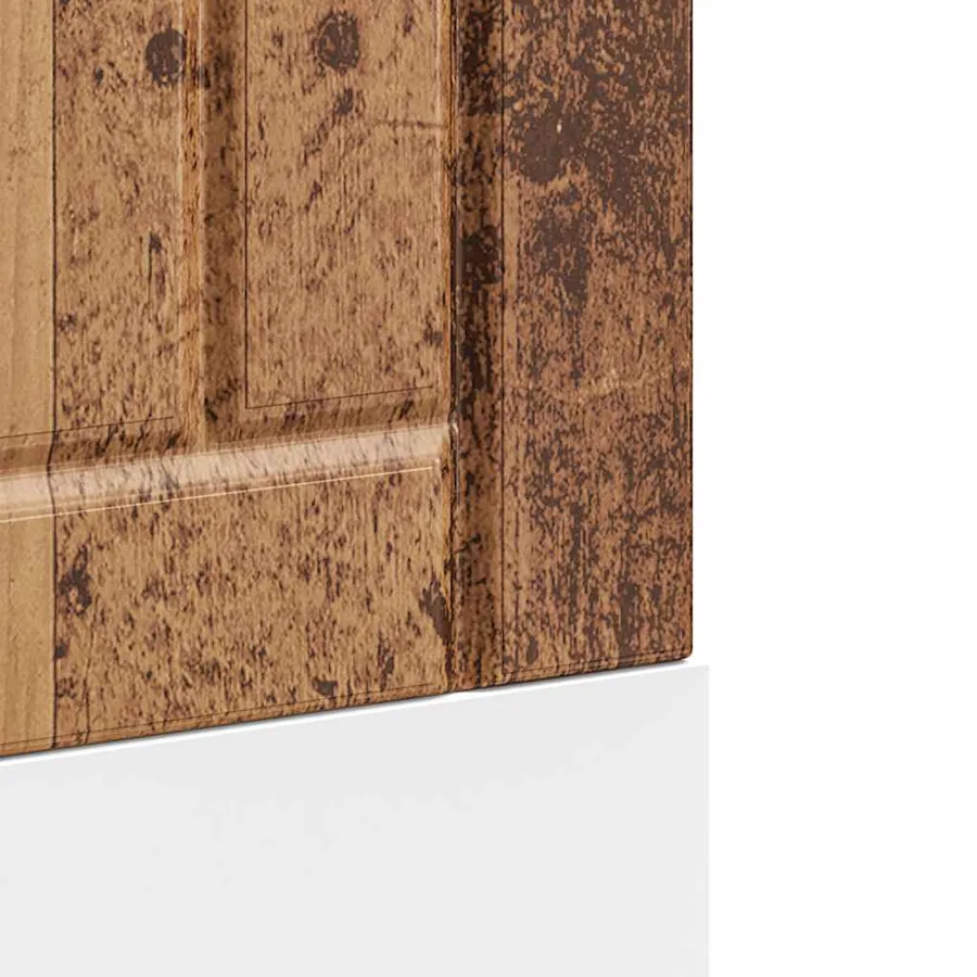 Panneau de lave-vaisselle Lucca vieux bois bois d'ingénierie - 7