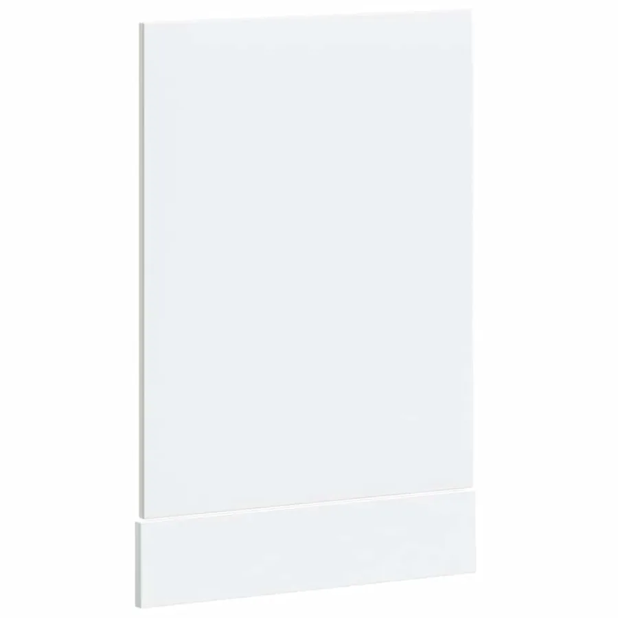 Panneau de lave-vaisselle Lucca blanc brillant bois ingénierie - 6