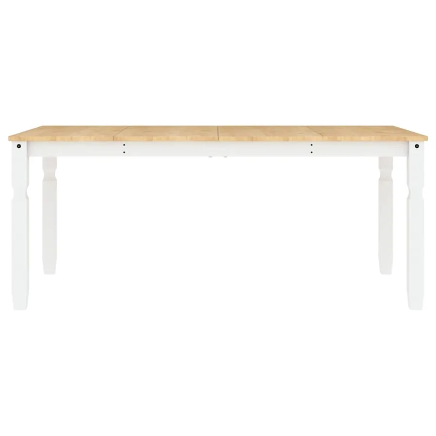 Ensemble à manger PANAMA 5 pcs blanc bois de pin massif - 9