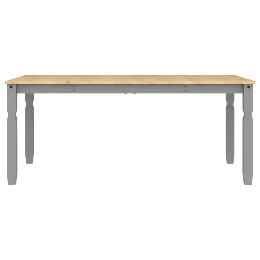 Ensemble à manger PANAMA 3 pcs gris bois de pin massif - 9