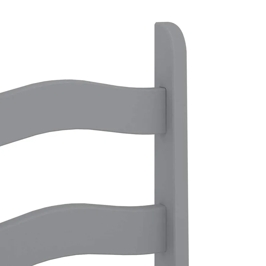 Ensemble à manger PANAMA 3 pcs gris bois de pin massif - 10