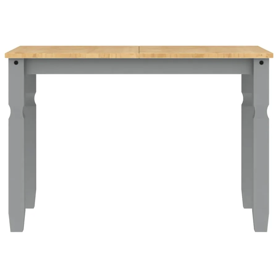 Ensemble à manger PANAMA 3 pcs gris bois de pin massif - 9