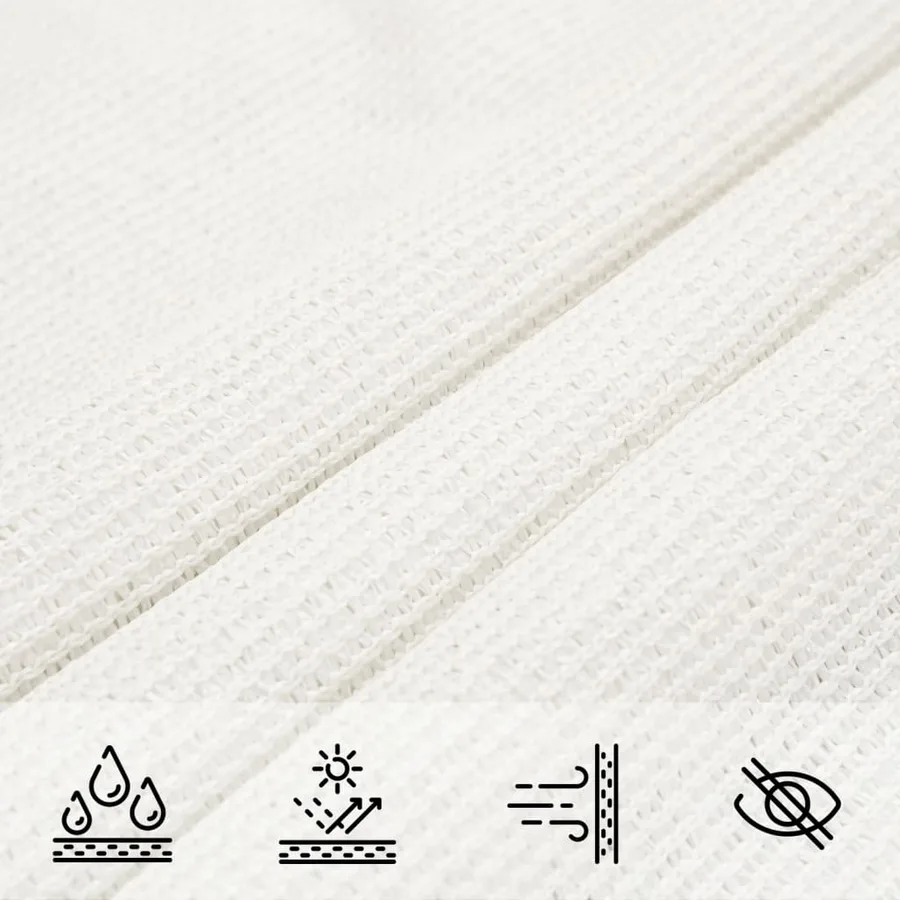 Voile d'ombrage 160 g/m² Blanc 5x7x7 m PEHD - 7