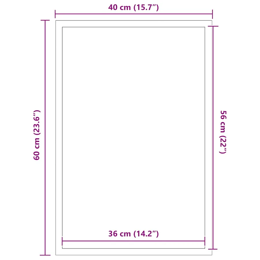 Paillasson Noir 40x60 cm - 7