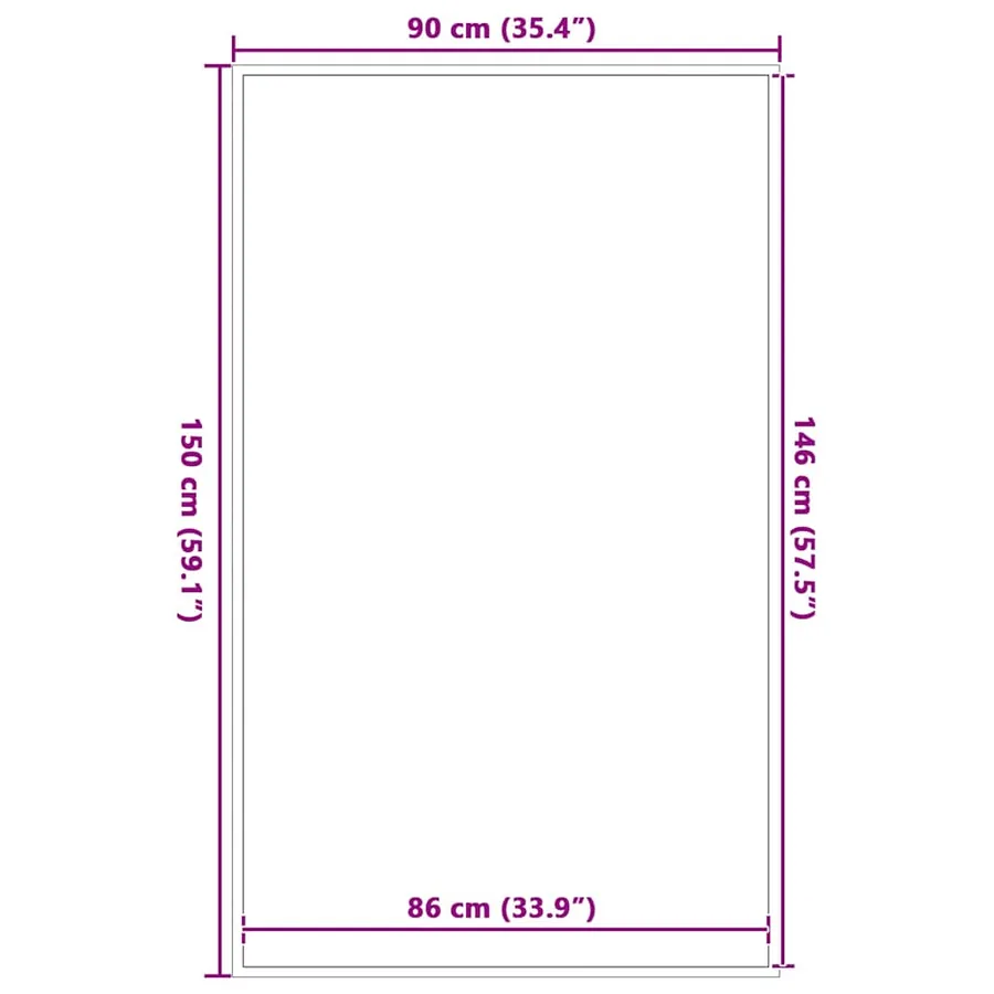 Paillasson marron 90x150 cm - 7