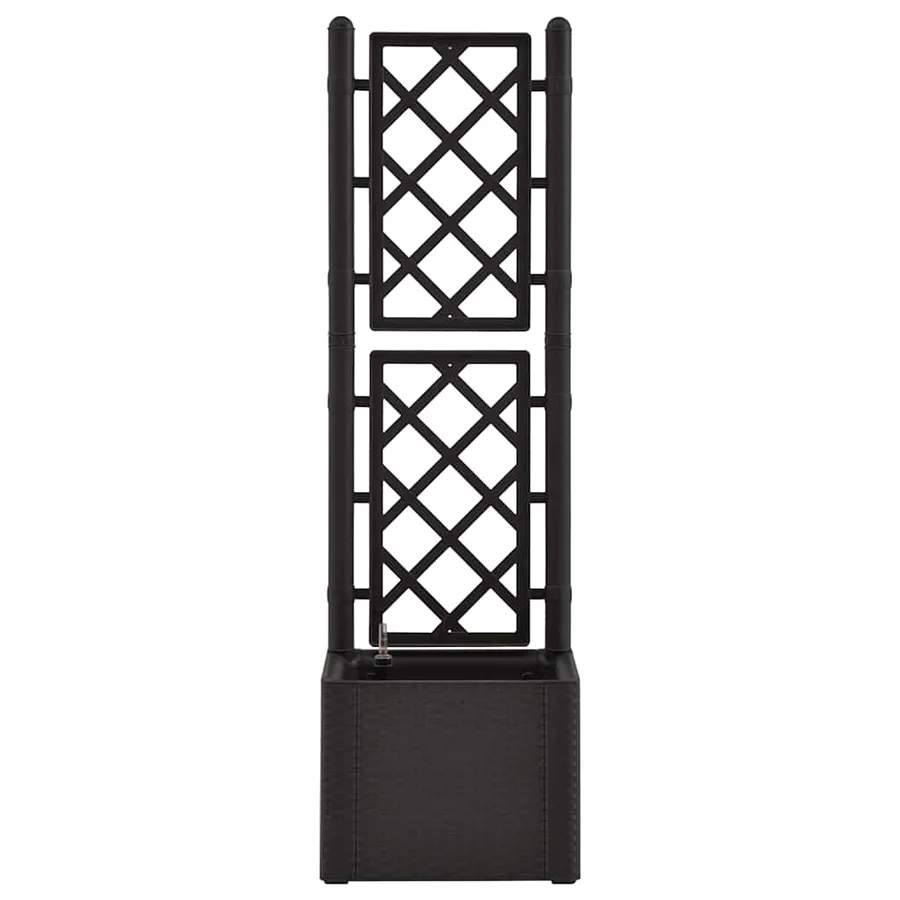 Lit surélevé de jardin treillis système d'arrosage Anthracite - 4
