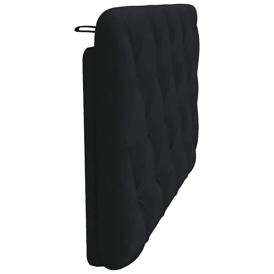 Coussin de tête de lit noir 100 cm tissu - 5
