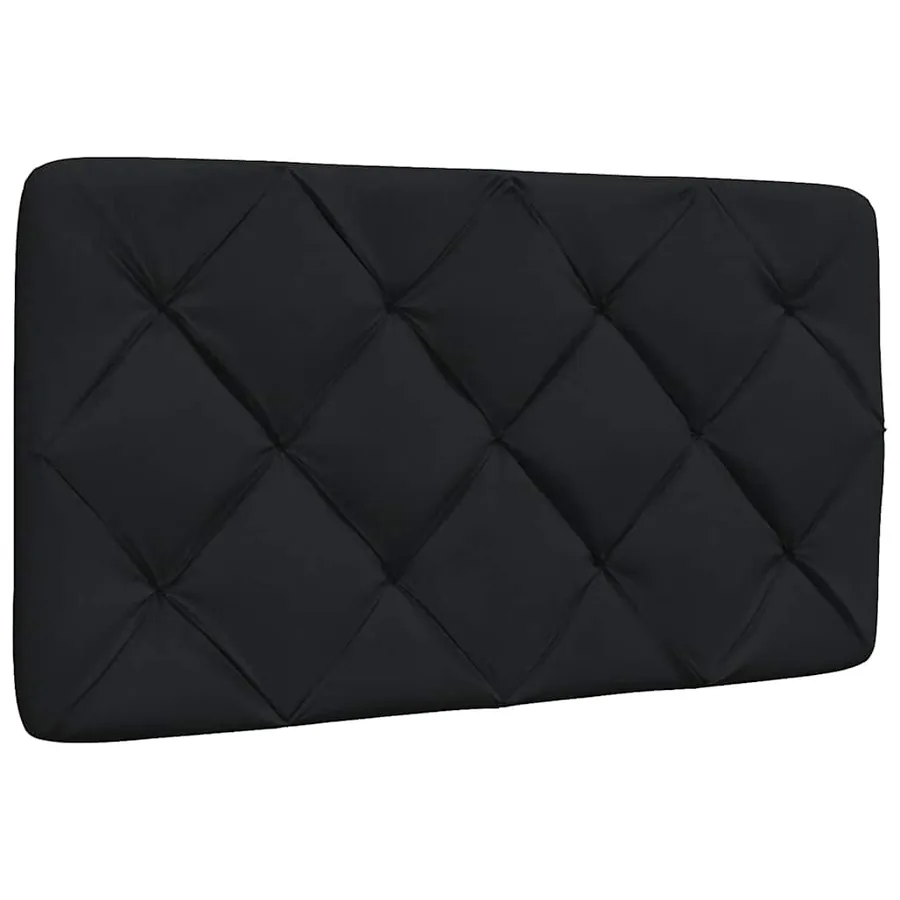 Cadre de lit sans matelas noir 90x190 cm tissu - 7