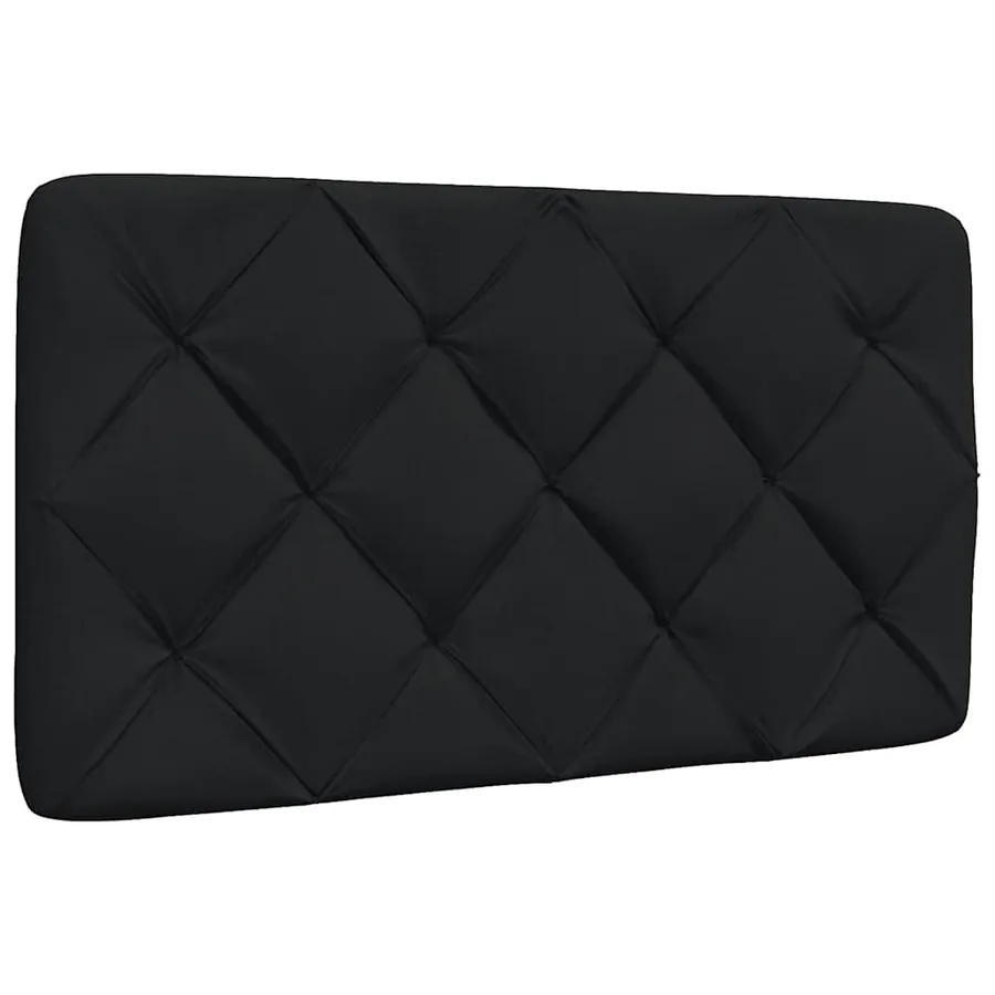 Lit avec matelas noir 90x200 cm tissu - 9