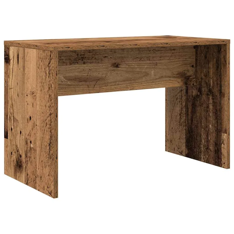 Ensemble de coiffeuse avec LED vieux bois bois d'ingénierie - 7
