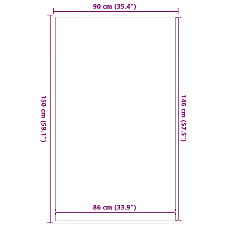 Paillasson marron 90x150 cm - 7