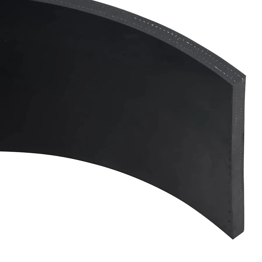 Bordure en caoutchouc de chasse-neige noir 200x15x1 cm - 4