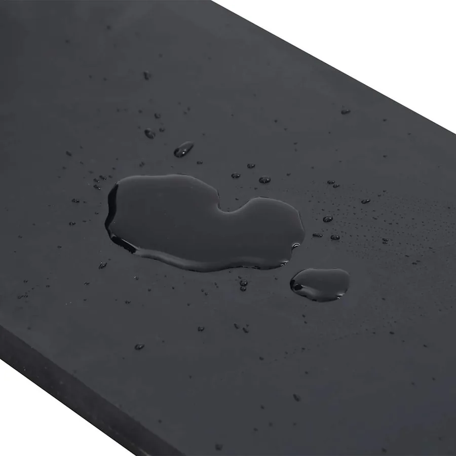 Bordure en caoutchouc de chasse-neige noir 200x15x1 cm - 5