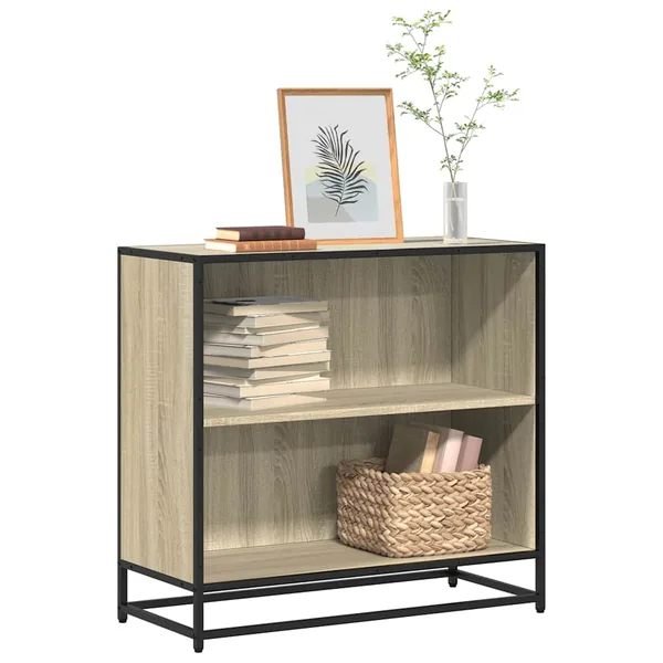 Bibliothèque chêne sonoma 80,5x35x76 cm bois d'ingénierie