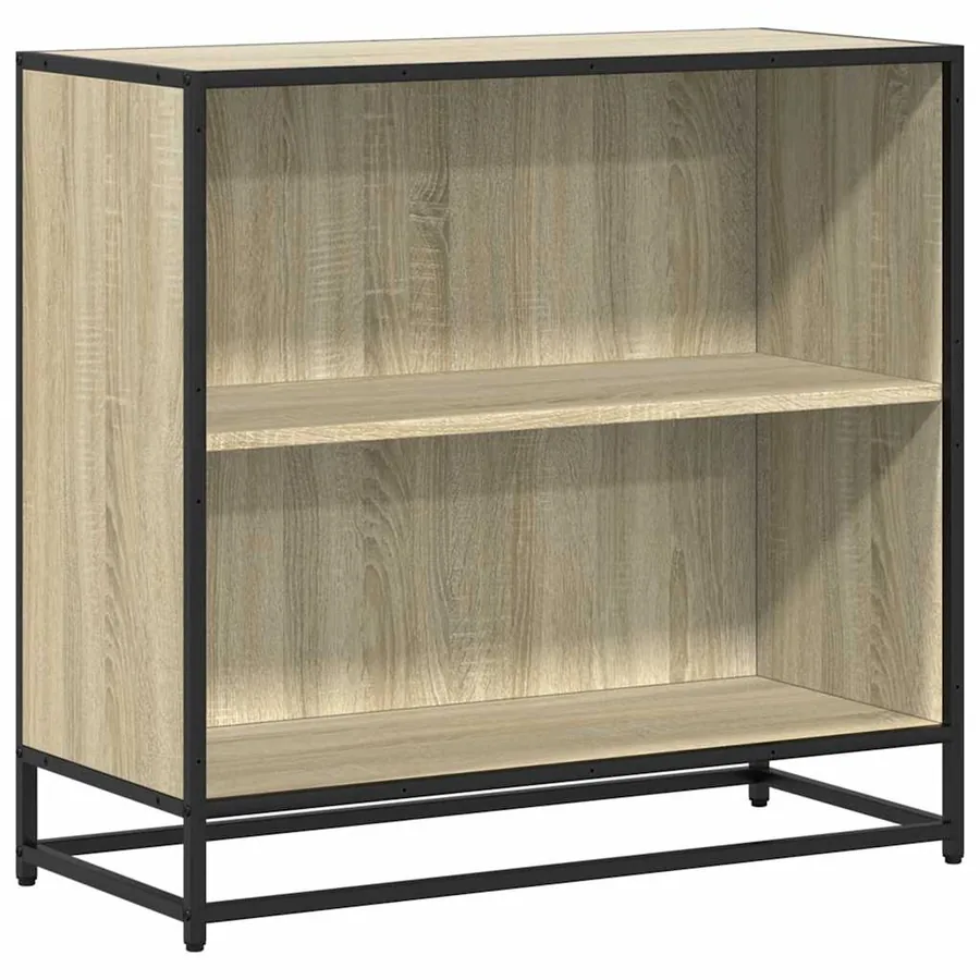 Bibliothèque chêne sonoma 80,5x35x76 cm bois d'ingénierie - 2
