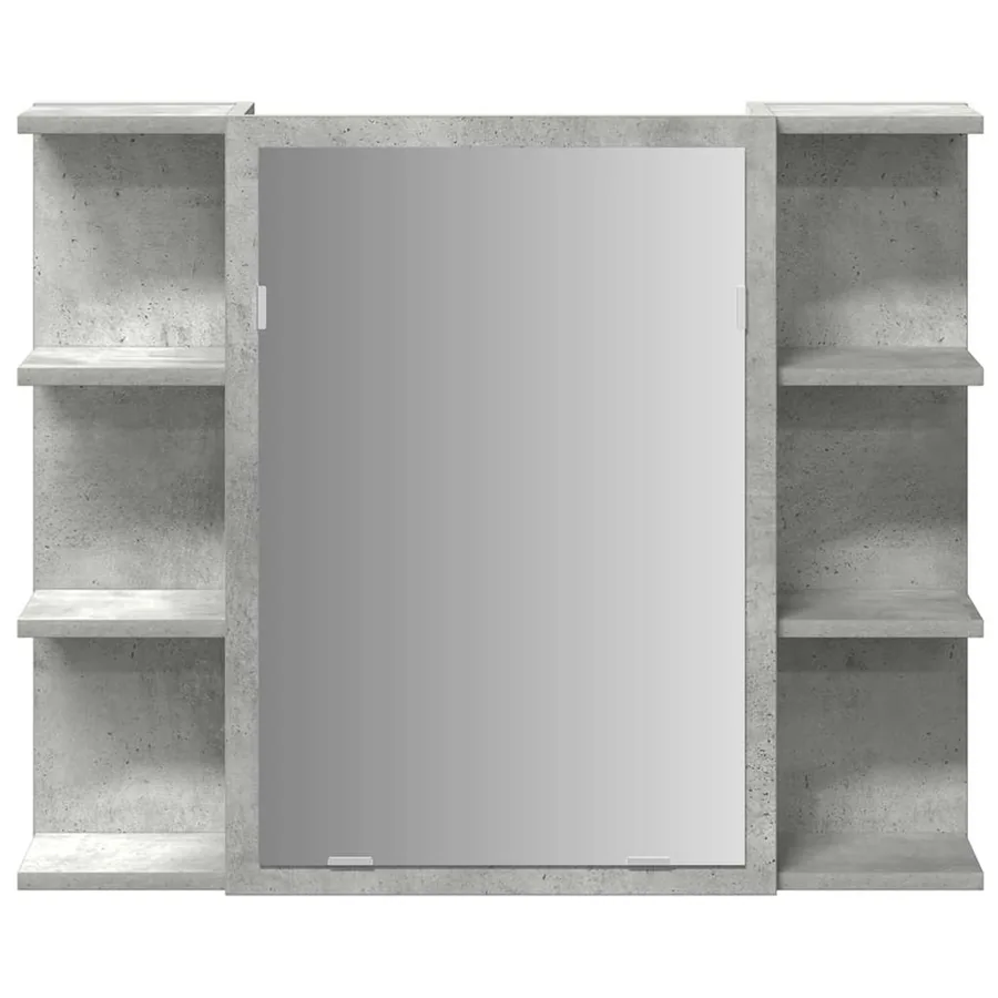 Ensemble de meubles de salle de bain 3 pcs gris béton - 9