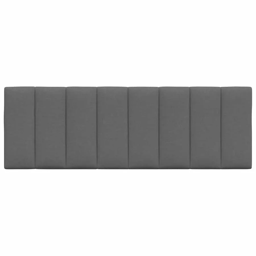 Coussin de tête de lit Hanko gris foncé 120 cm tissu - 4