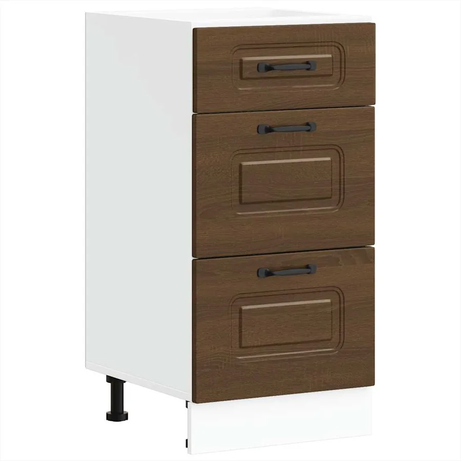 Armoire de cuisine Kalmar chêne marron bois d'ingénierie - 2