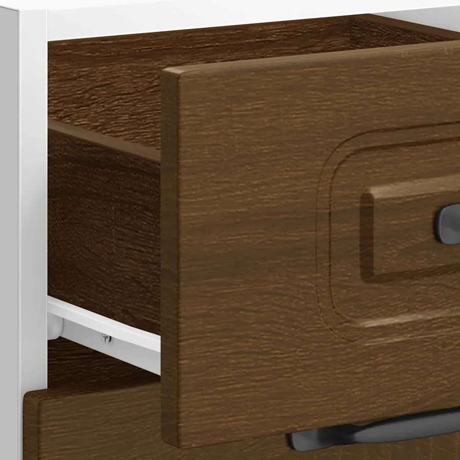 Armoire de cuisine Kalmar chêne marron bois d'ingénierie - 9